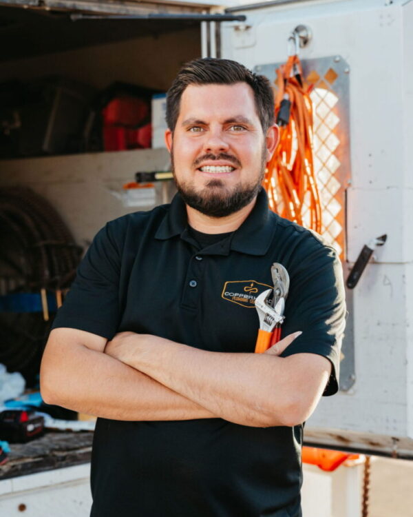 Chris Guerra, licensed plumber and owner of Copperhead Plumbing